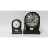 Group of 6 antique and vintage clocks