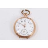 14ct gold cased fob watch