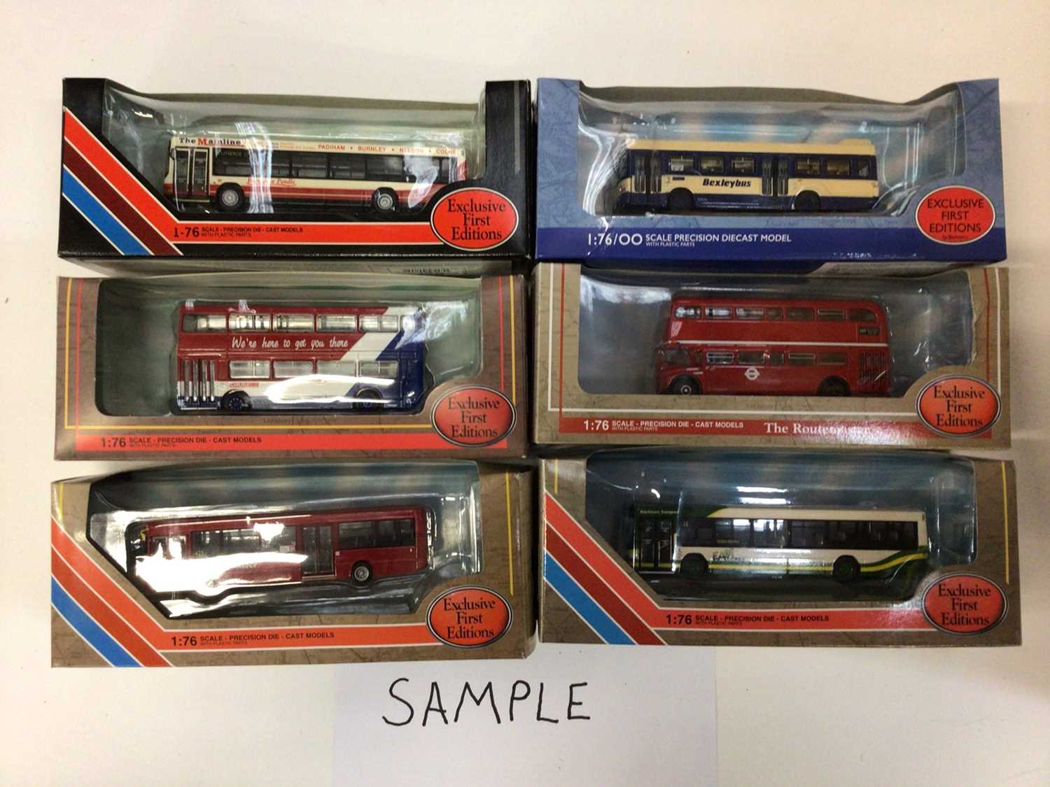 Selection of Exclusive First Editions model buses, in original boxes (27)