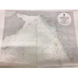 Very large quantity of maps, mostly 20th century Admiralty charts, including Africa, America, Britis