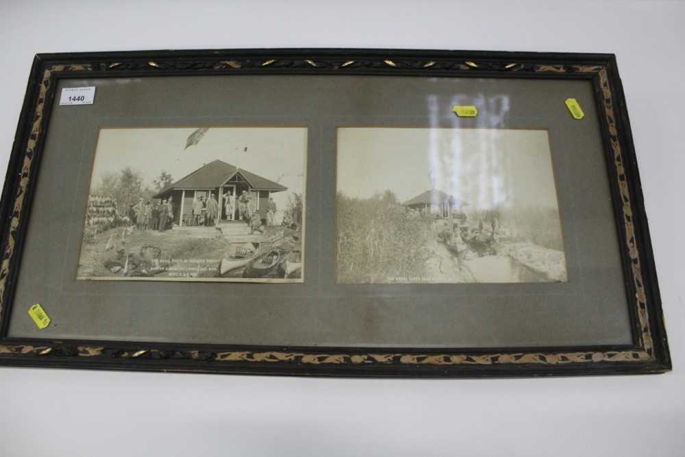 Pair of early 20th century framed photographs- The Royal Party at Senator Kirch 1901' - Image 2 of 2