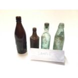 Collection of glass bottles