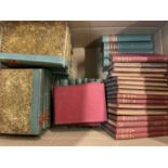 Dickens, the works in 31 vols, Chapman and Hall circa 1890, original cloth, together with Works of T
