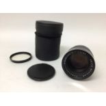 Leica Summilux-R f/1.4 80mm lens for Leica R series cameras, with protective filter, lens cap and or