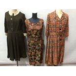 1950's - 1960's day dresses makes include Brilkie, Blanes, Dumarsel, Richards, London Pride etc.