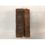 Charles Dickens - Pickwick Papers, half calf binding, together with Dombey & Son, both early edition