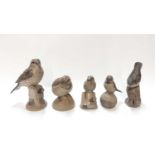 Collection of 20 Poole stoneware animals including birds, mice, duck etc