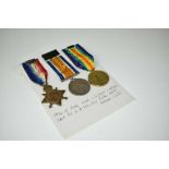 First World War trio comprising 1914 - 15 Star, War and Victory medals named to 2065. PTE. H. D. Hol