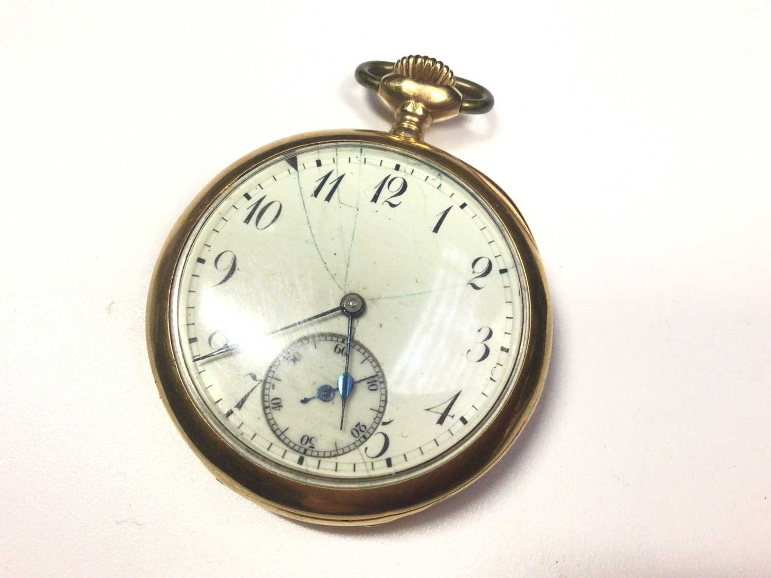 18ct gold cased pocket watch