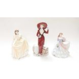 Three Coalport figures - Atlantic Crossing no 286 of 7500, Vanessa and Sentiments