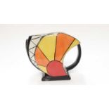 Lorna Bailey Sunburst vase, 16.5cm high