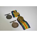 First World War pair comprising War and Victory medals named to 20171 PTE. A. R. Manley. North' N. R