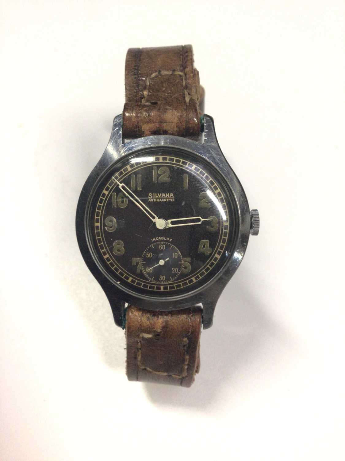 WWII military Silvana Antimagnetic wristwatch