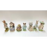 Seven beswick Beatrix potter figures