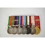 Second World War and later Canadian medal group comprising Defence medal, Canadian Volunteer Service