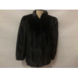 Black mink fur jacket c1960's