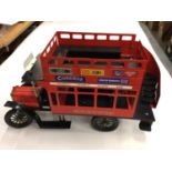 Tinplate Limited Edition in the style of George Carette London Bus with signage, in original box