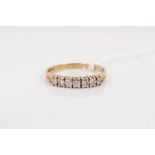 9ct gold diamond seven stone ring