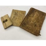 17th century hand written inventory, two other vellum bound books