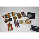 First World War pair comprising 1914 - 15 Star and War medals named to 2058 PTE. A. R. Andrews. Esse
