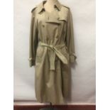 Vintage Burberry women's trench coat c1990 size 16 petite.