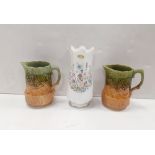 Aynsley Royal Tudor Vase & 2 Vintage Jugs