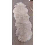 A sheepskin rug - unbacked