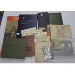 A collection of vintage and other ephemera including 1940's Parade publication, various books,
