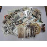 A collection of early 20th Century and later postcards including beauties of the day, signed and