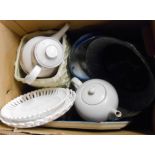 A box containing a quantity of assorted ceramics and other collectable items including Losol Ware