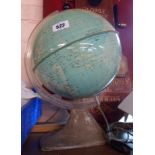 A vintage Agostini light-up globe of the world dated 1966