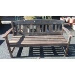 A Rosedale teak garden bench