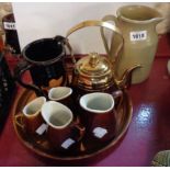 A quantity of assorted collectable items including jugs, etc. - various condition