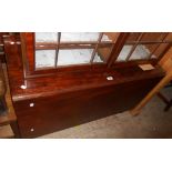 A 1.16m 19th Century mahogany drop-leaf dining table with single gated action