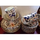 An early 20th Century Sutherland China part tea set with an Imari pattern decoration