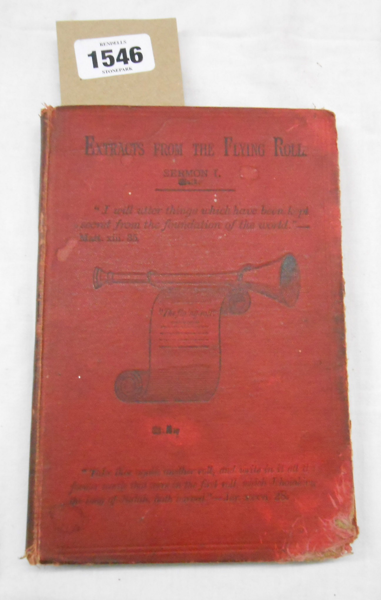 Extracts From The Flying Roll: by James J. Jezreel, 8vo. red cloth, 1879