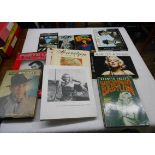 A small collection of film star and Beatles publications including Marilyn Monroe, Laurel & Hardy,