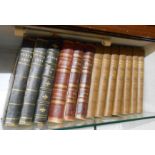 PUNCH: bound vols, 1844, 1847, 1890's and early brown cloth bound 20th Century examples, all 4to.,
