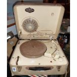 A vintage Philips Disc-Jockey Major portable record player