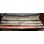 A quantity of LP records including Simon & Garfunkel, Jim Reeves, Nat King Cole, etc.