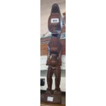 An African style carved wooden figure