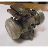 A vintage Lucas Mediophote carbide bicycle lamp