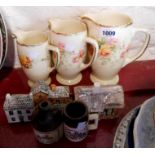 A small quantity of assorted ceramics including Royal Staffordshire honey glazed set of three
