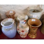 A small selection of assorted ceramics including Masons Ironstone Bittersweet vase, etc.