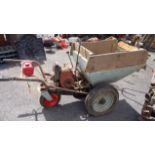A vintage petrol-powered wheelbarrow/dumper