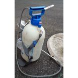 Garden sprayer and heat lamp