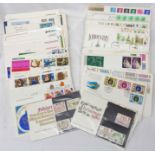 A collection of 1970's and later FDCs - sold with two mint decimal stamp packs