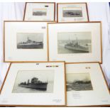 Four framed Second World War period and later (1930's-1950's) monochrome photographs depicting Royal