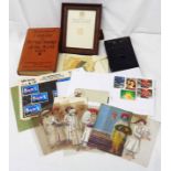 A small collection of late Victorian celluloid image maker cards - sold with a small quantity of