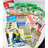 A small collection of mainly 1970's local interest football club programmes for Plymouth Argyle,